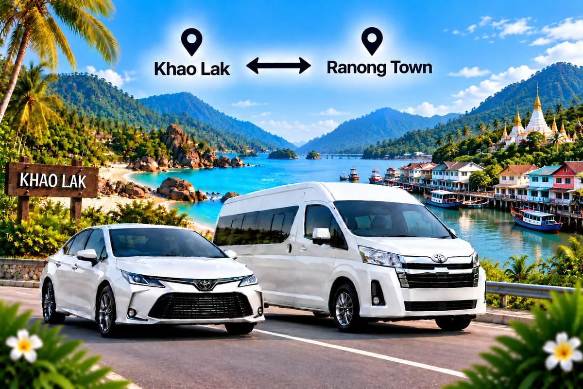 Private Thailand transfer with comfortable passenger seating