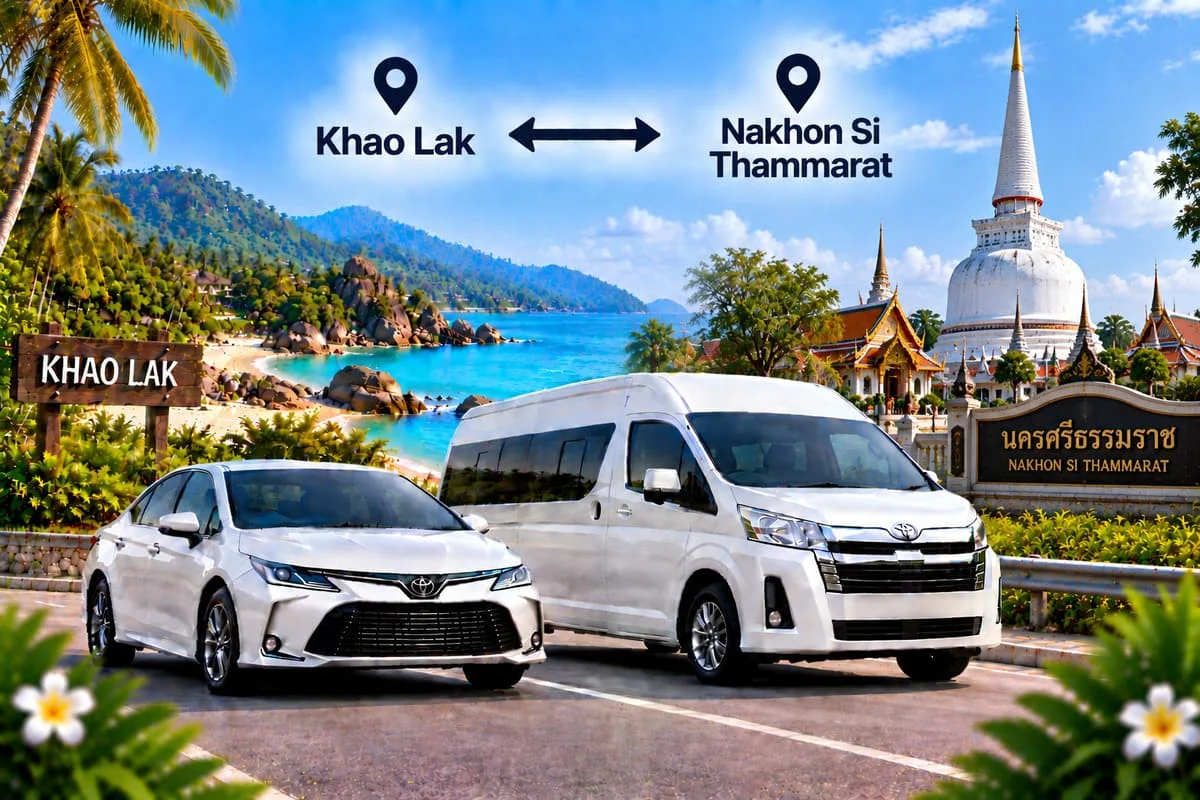 Private minivan transfer from Phuket across Thailand