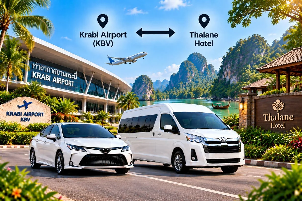 Spacious private minivan for travel across Thailand