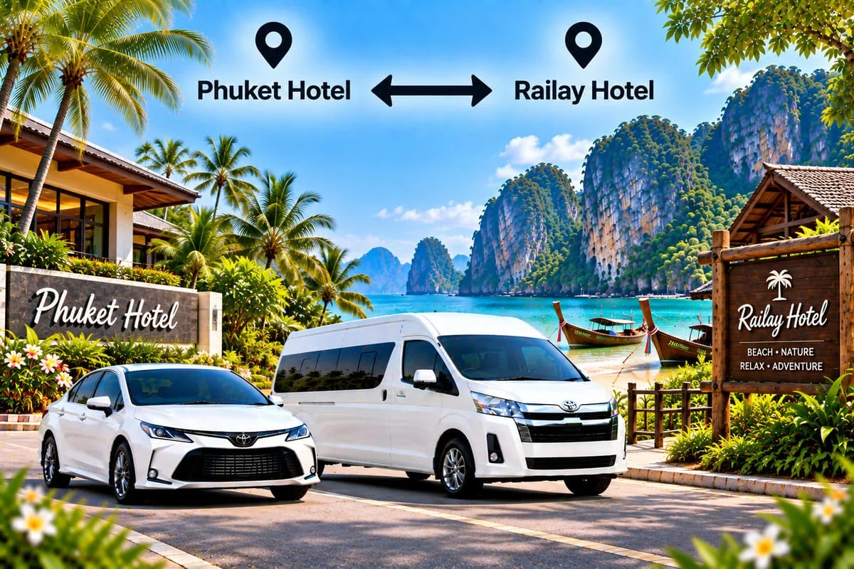 Private car transfer from Krabi across Thailand