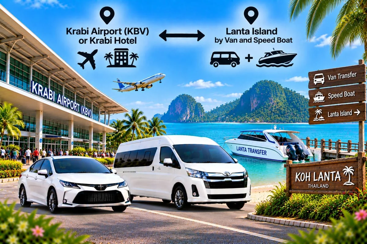 Private transfer between Krabi and Koh Lanta