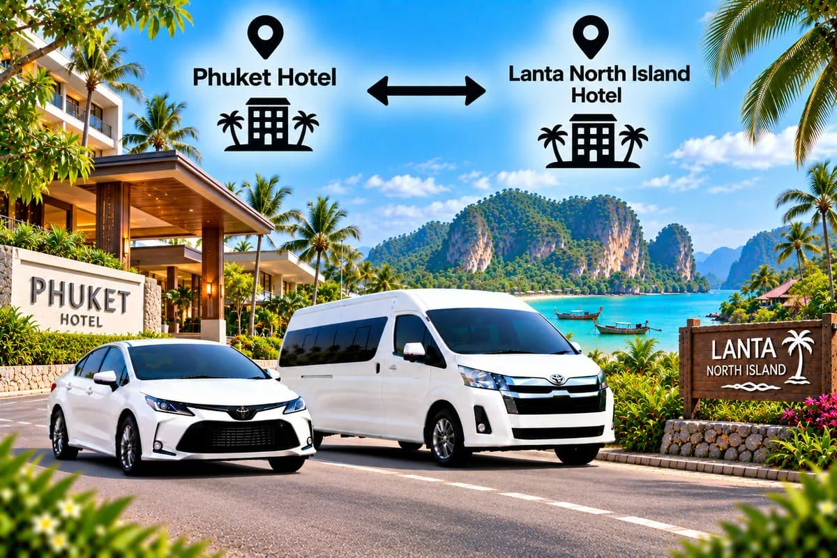Lanta Island to Khao Lak private minivan transfer