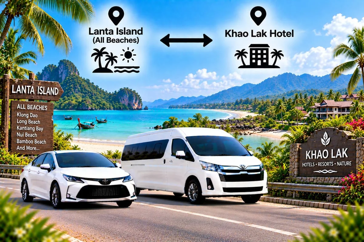 Private transfer from Lanta Island to Khao Sok