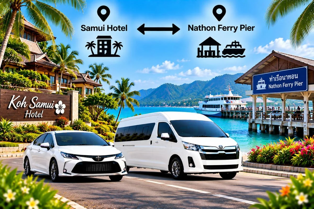 Luxury seating inside a private Thailand minivan