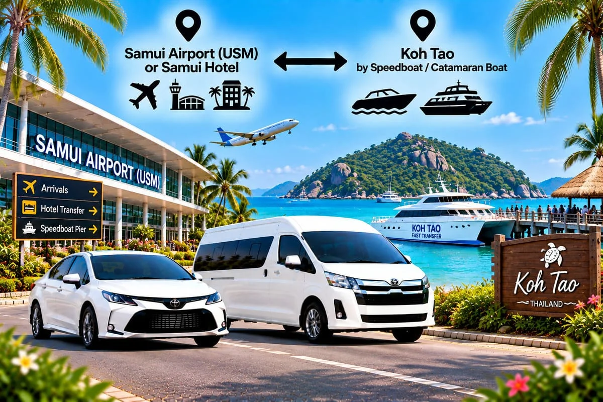 Spacious private minivan for travel across Thailand