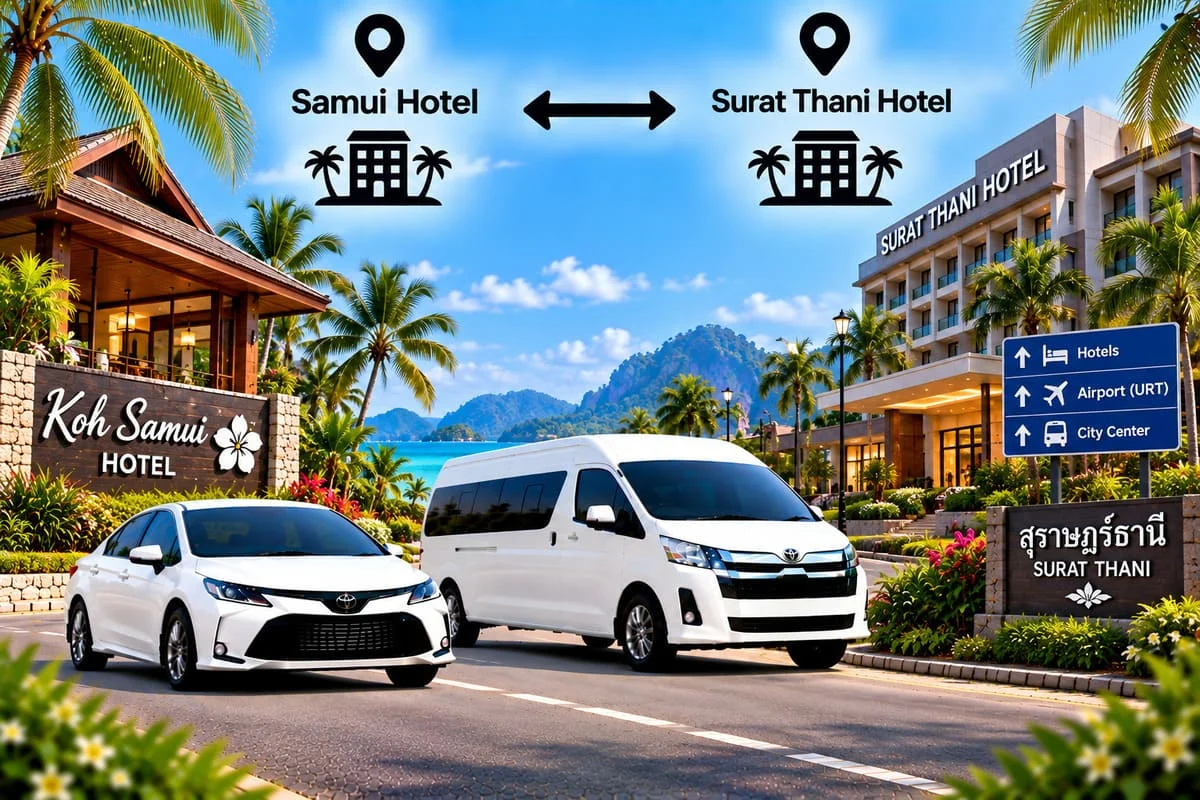 Premium private minivan interior in Thailand