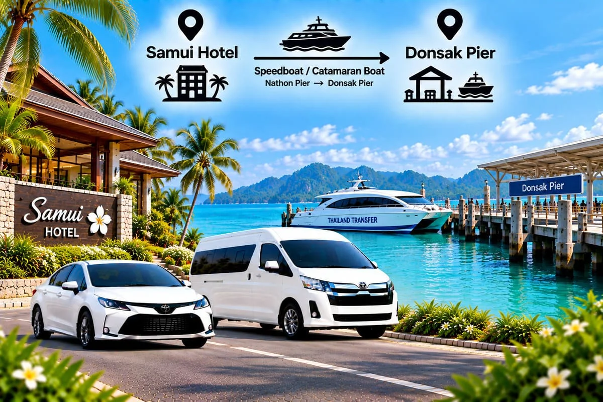Private transfer vehicle for long distance Thailand travel