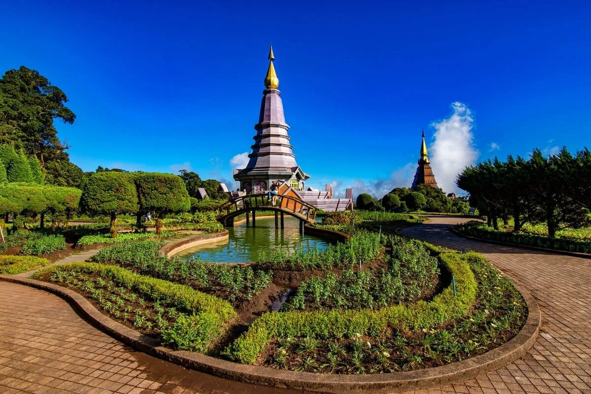 Doi Inthanon Twin Pagodas Royal Gardens Chiang Mai