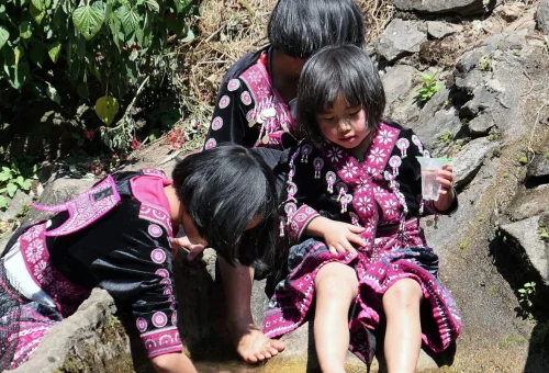 Doi Inthanon Hill Tribe Children Northern Thailand
