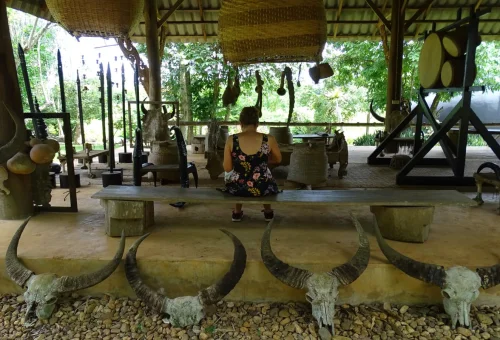 Interior display at Black House Baan Dam Museum Chiang Rai