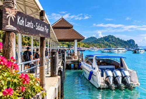 anta Island Speedboat Transfer at Saladan Pier Koh Lanta