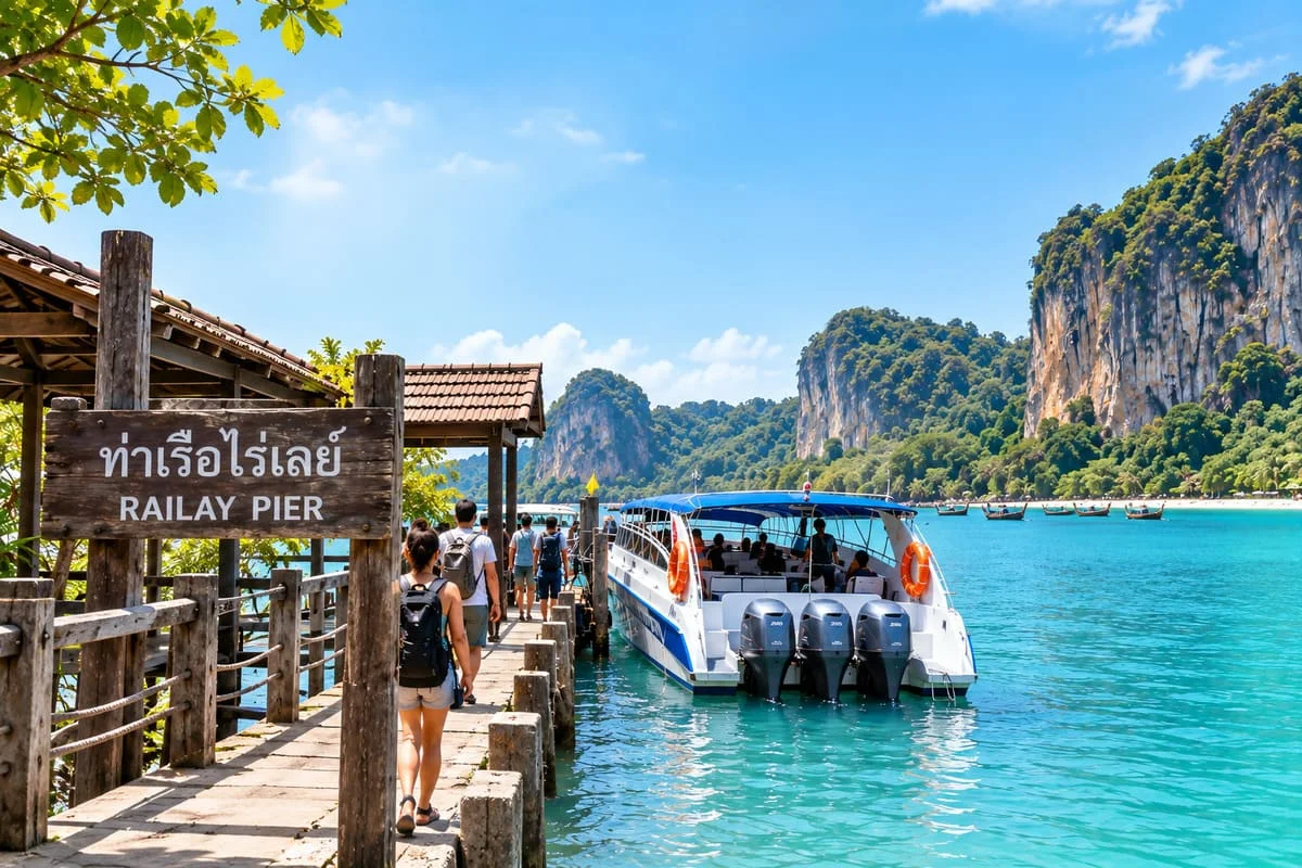 Krabi Railay Speedboat Transfer Southern Thailand