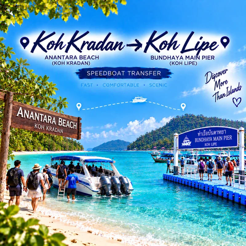 Koh Ngai to Phuket speedboat transfer from Ngai Resort to Rassada Pier