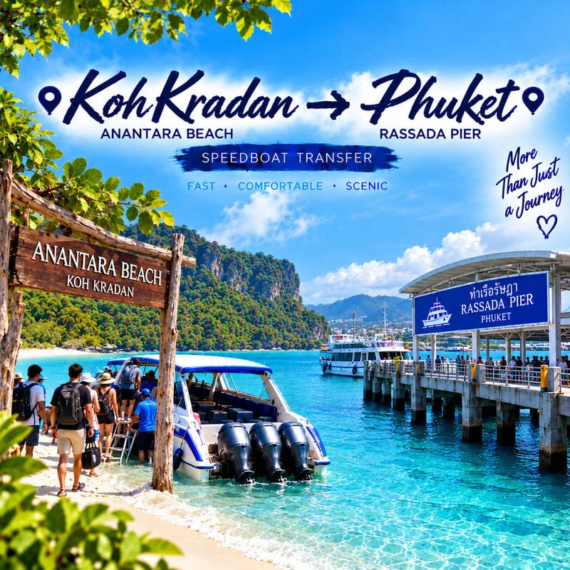 Koh Ngai to Phi Phi Islands speedboat transfer from Ngai Resort to Ton Sai Pier