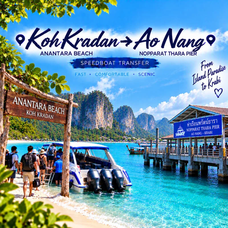 Koh Ngai to Koh Mook speedboat transfer from Ngai Resort to Koh Mook Pier