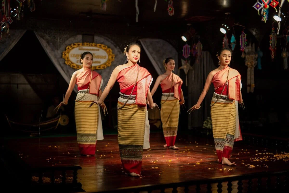 Traditional Thai dance performance at Chiang Mai Khan Toke dinner