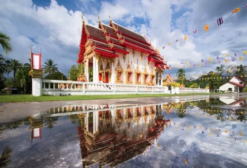 Khao Lak Jungle Adventure Buddhist Temple Reflection