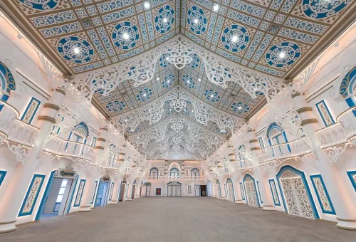 Vibrant light garden with glowing trees and whimsical decorations at Carnival Magic Phuket