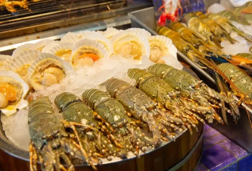 Phuket locals enjoying late-night eats at Chillva Market