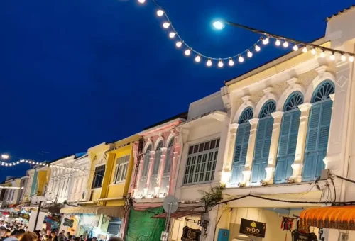 Sunday market at Thalang Road in Phuket Old Town with Phuket Travel Store – local street food, handmade crafts, and cultural charm