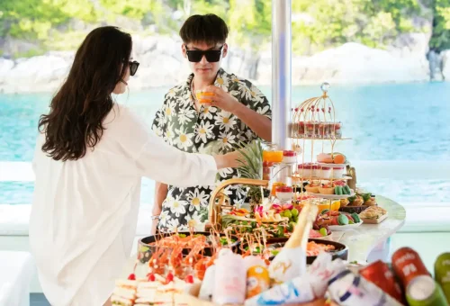 Super-X catamaran showcasing modern design and luxury lifestyle in Phuket