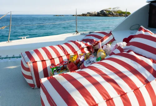 Super-Y catamaran offering private island-hopping tours from Phuket