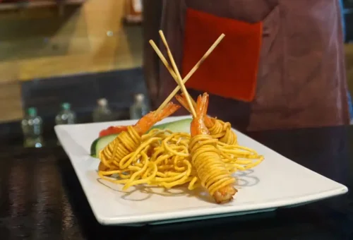 Thai food preparation during Khao Lak cooking workshop