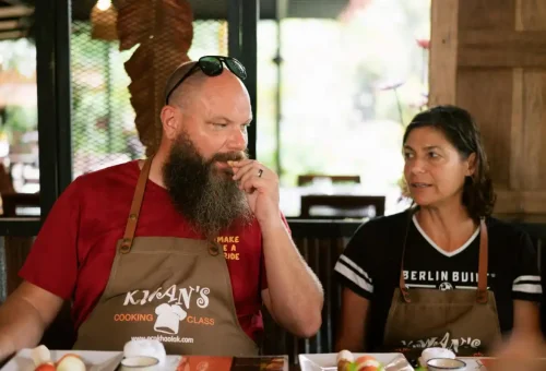 Cooking traditional Thai dishes in Khao Lak
