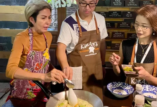 Thai street food style cooking in Khao Lak