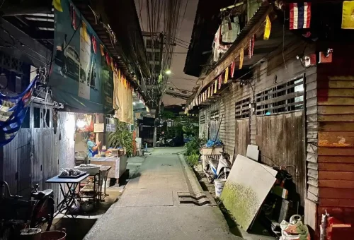 Quiet alleyway in the old town — discover the real Bangkok far from the crowds.