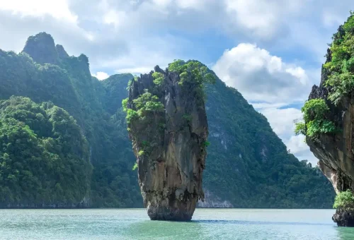 Iconic limestone stack of James Bond Island (Ko Tapu)