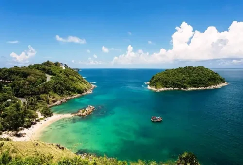 Scenic island view from The Cruise Day Tour Phuket boat