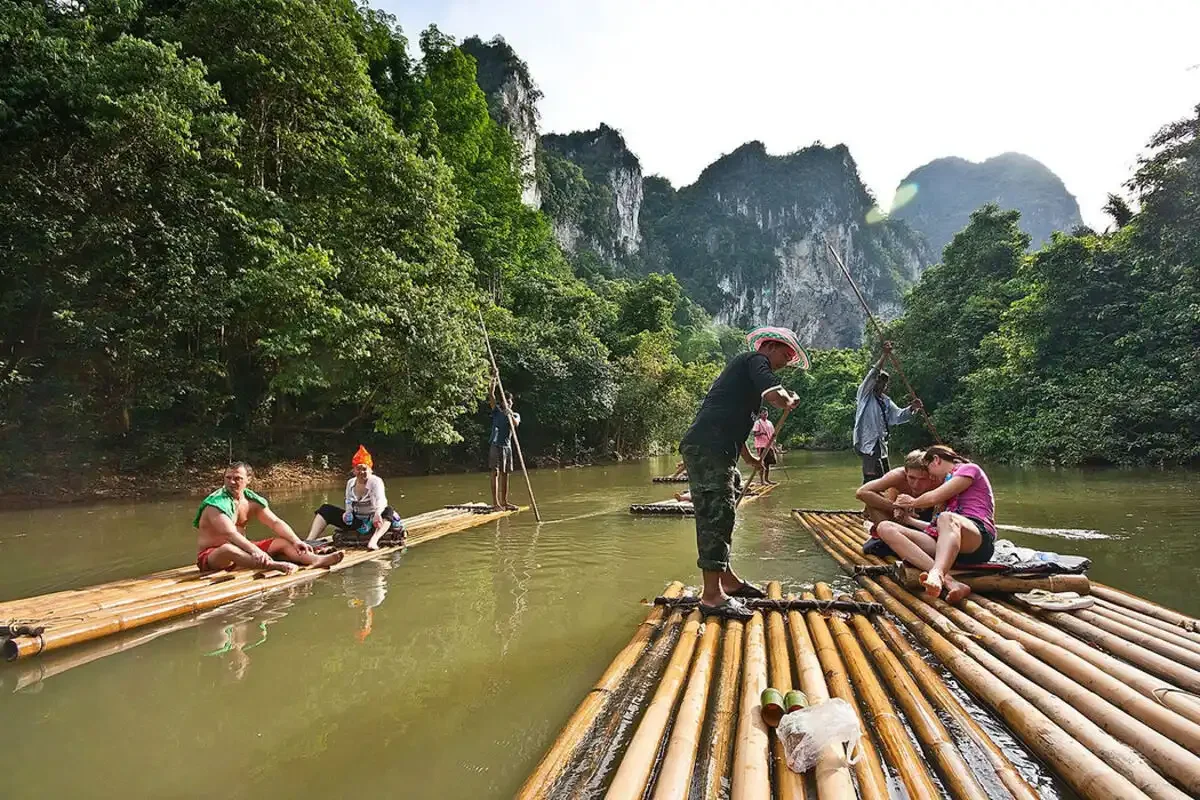 Khao Sok Discovery Bamboo Rafting And Elephant Bathing Day Trip Phuket Travel Store 6