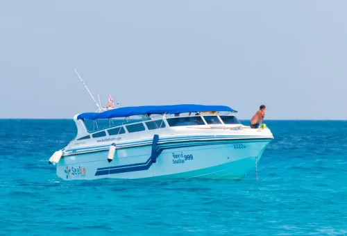 Speedboat at Maiton Island with Phuket Travel Store