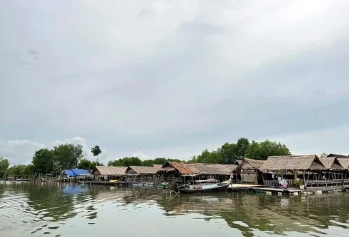 Floating village houses in Koh Klang, Krabi