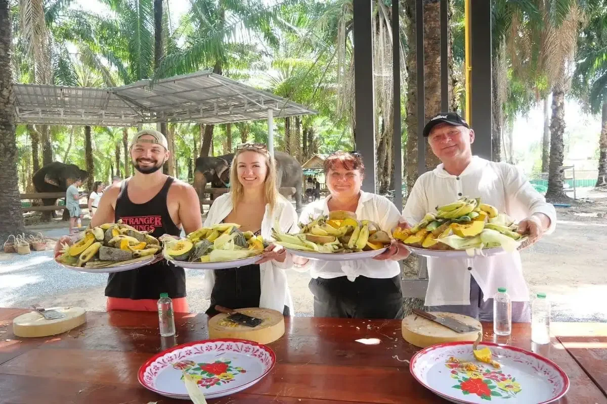 Krabi Elephant Shelter Prepare And Feed Phuket Travel Store 6