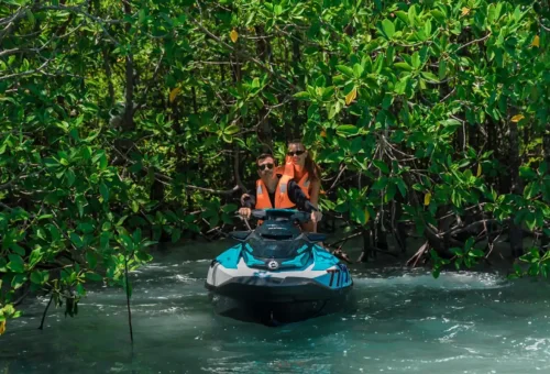 jet ski tour phuket clear water snorkeling stop