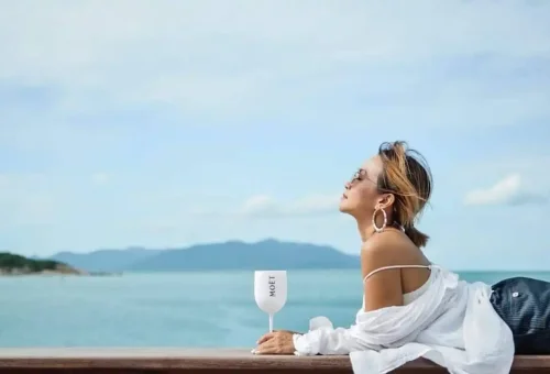 Clear sea water near Pig Island Koh Samui