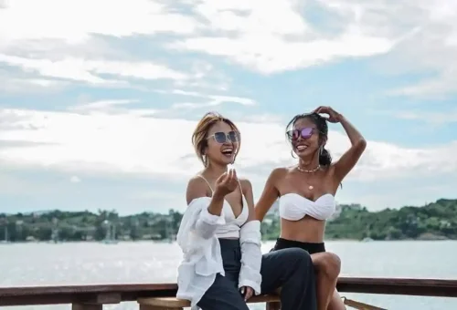 Fun atmosphere on Samui sunset party boat