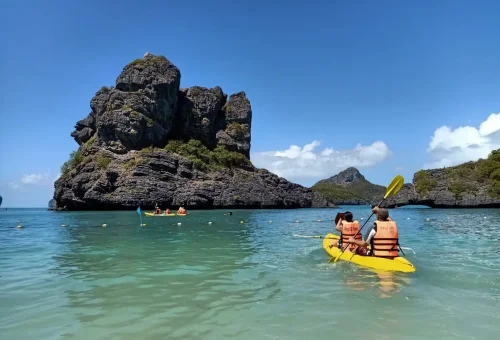 Kayaking At Angthong National Marine Park Near Koh Samui