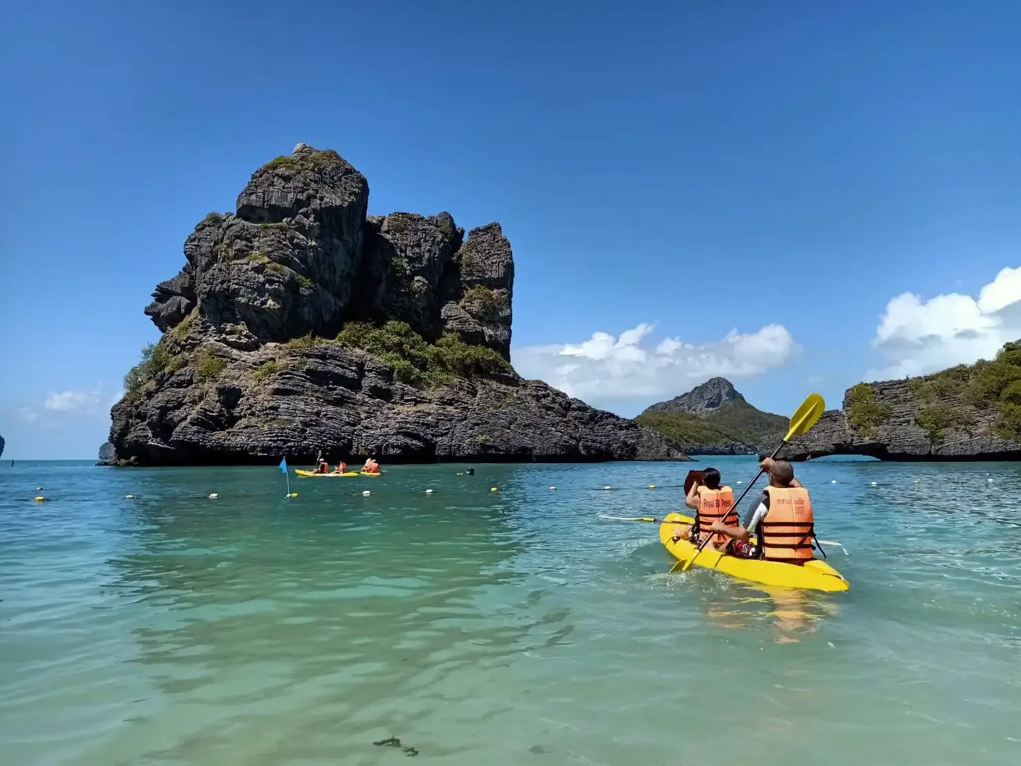 Kayaking At Angthong National Marine Park Near Koh Samui
