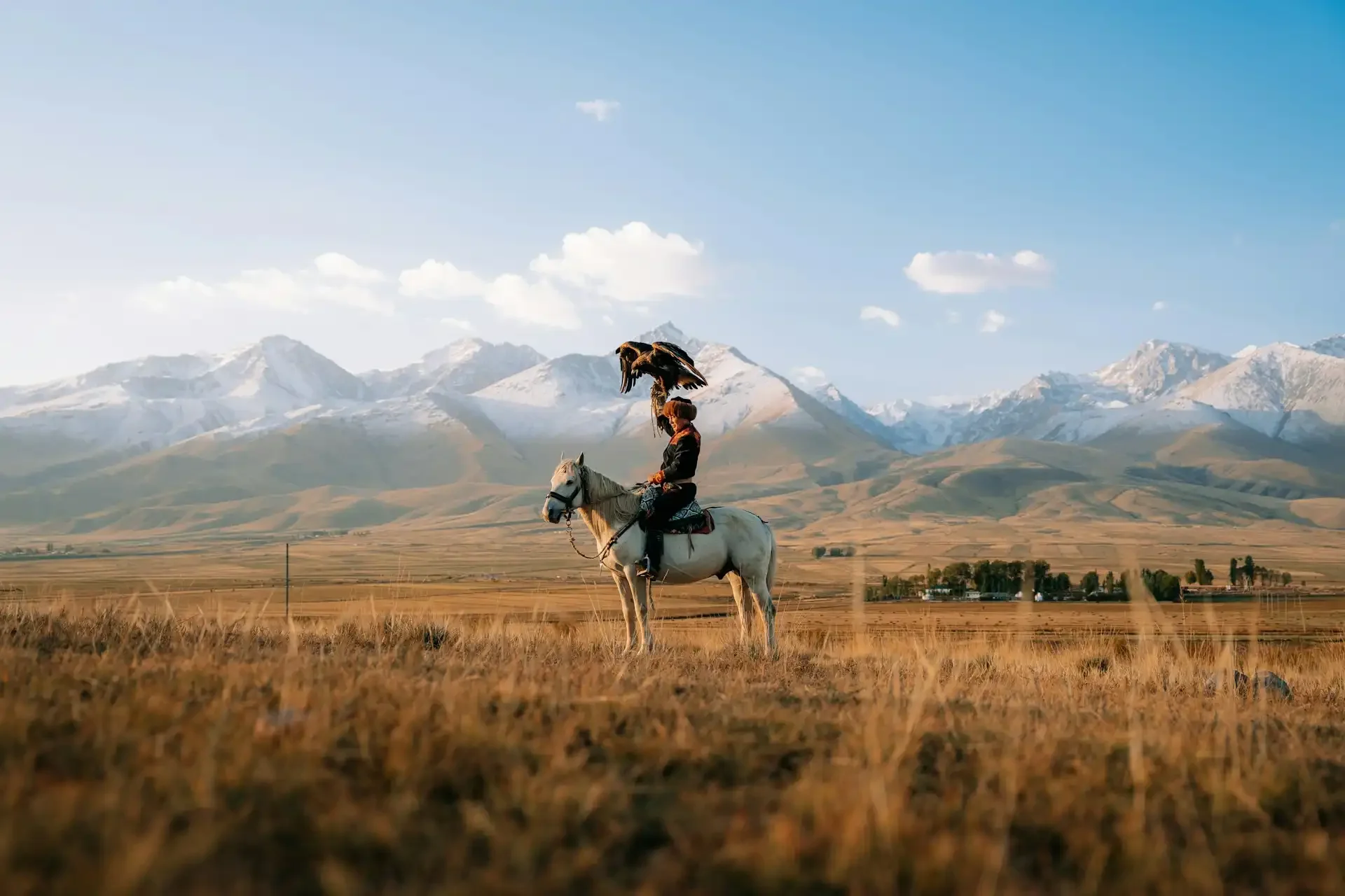Kyrgyzstan eagle hunter