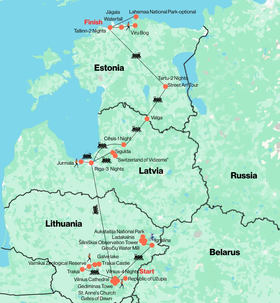 Tc Routs Baltics Table Train Across the Baltics | 13 Day Self Guided Tour