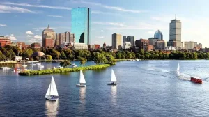 Sailboats Charles River Boston Usa 6