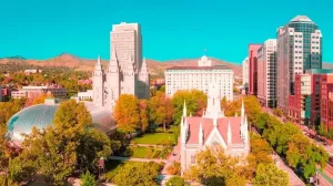 Mormon Tabernacle Temple Square Salt Lake City Usa 29