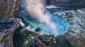 Aerial View Horseshoe Falls Niagara Falls Canada 1