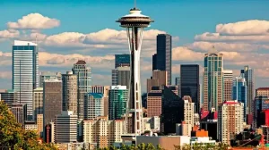 Space Needle And Downtown Seattle Washington Usa 1