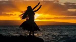 Woman Hula Dancing Honolulu Hawaii 1