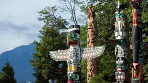 Totem Poles Vancouver Canada 3