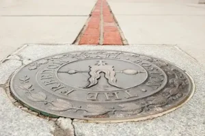 Freedom Trail Marker Boston Usa